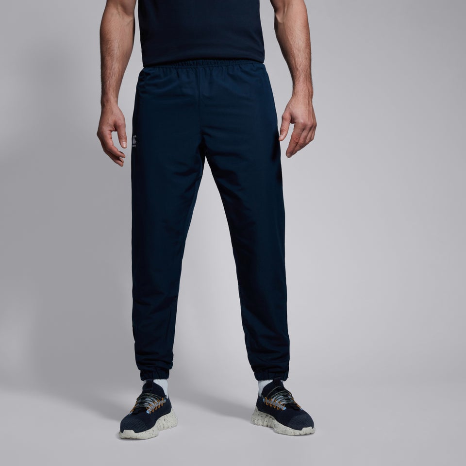 Mens Club Plain Tapered Cuff Track Pants Navy