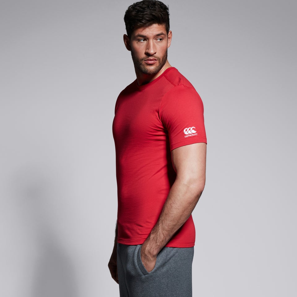 Mens Club Plain Tee Red