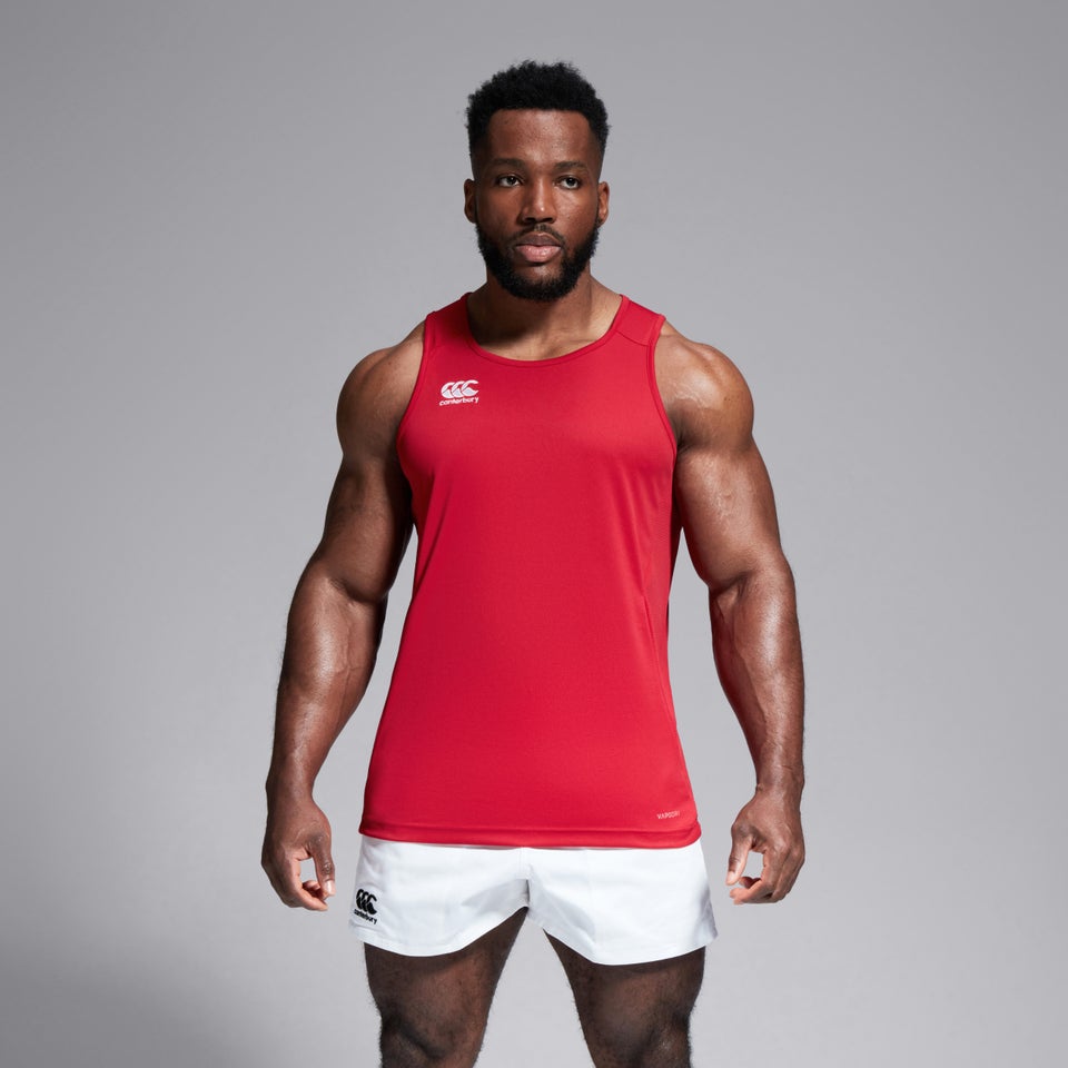 Mens Club Dry Singlet Red