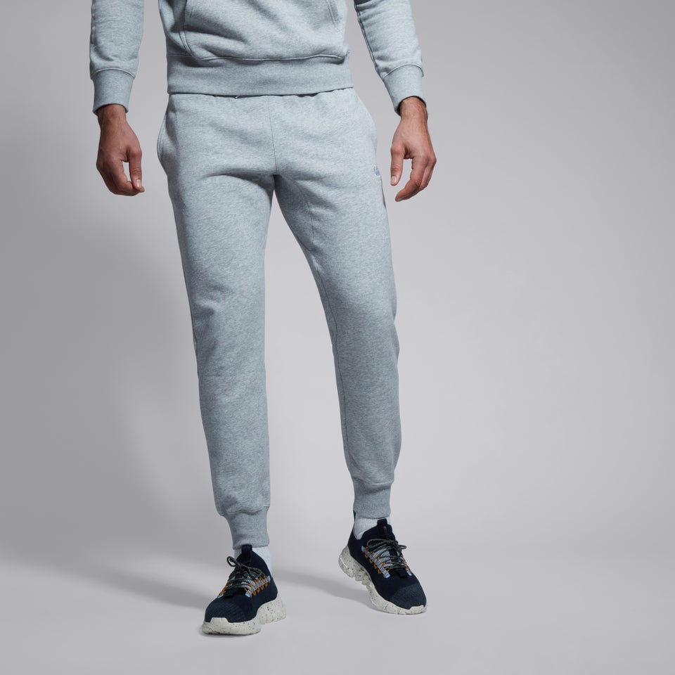 Mens Tapered Fleece Cuffpant Grey