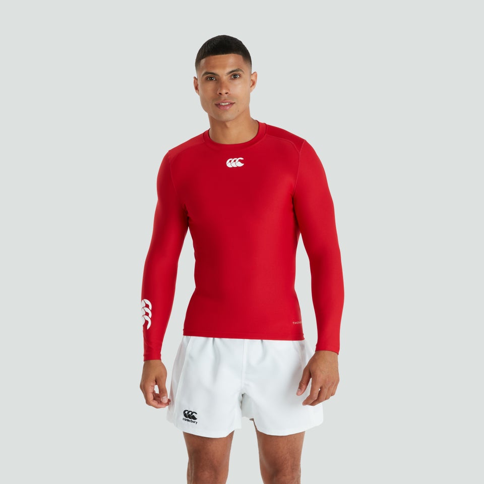 Mens Thermoreg Long Sleeved Top Red