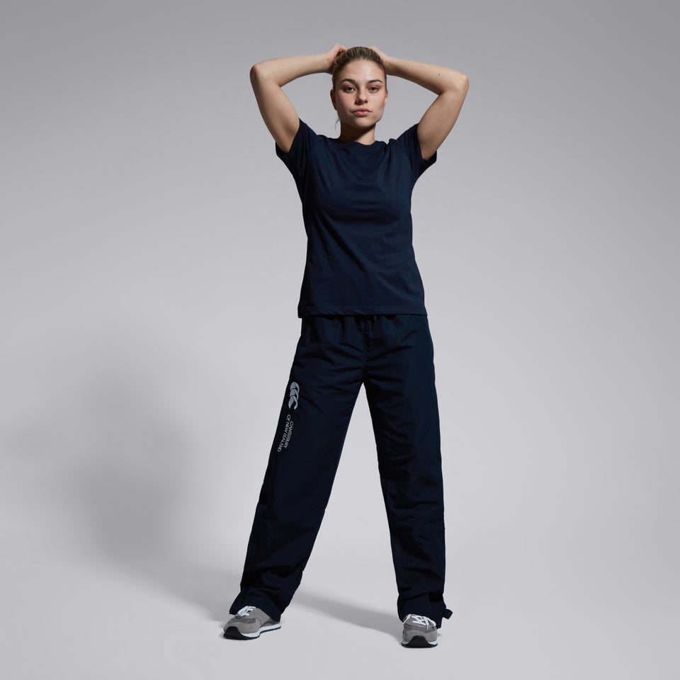 Womens Open Hem Stadium Pants Navy