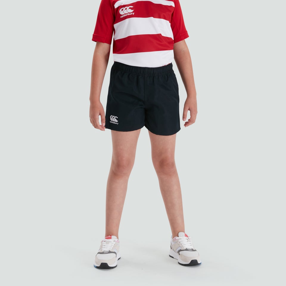 Junior Unisex Professional Polyester Short Black
