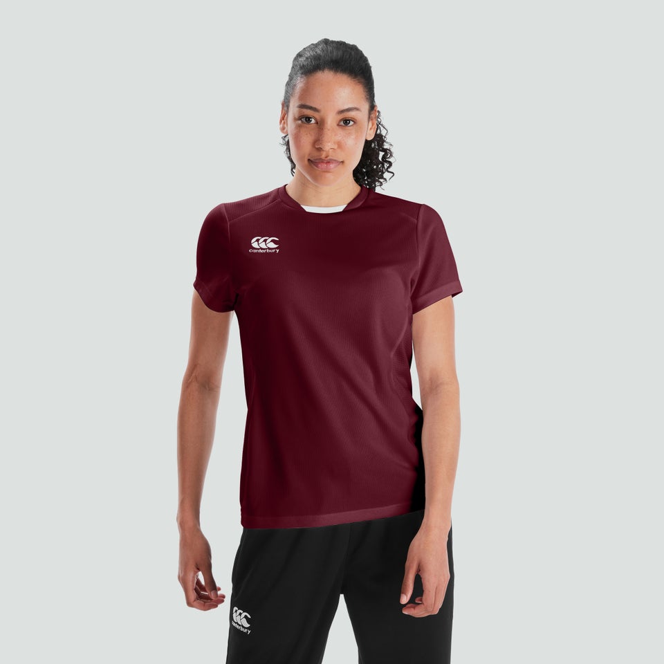 Womens Club Dry Tee Maroon