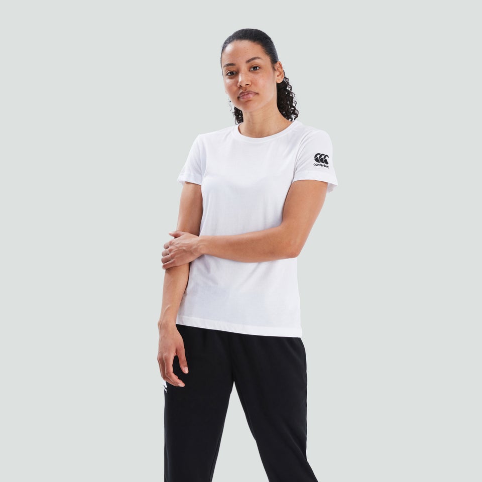 Womens Club Plain Tee White