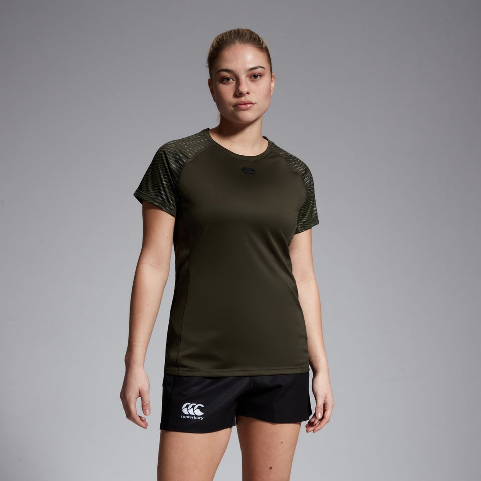 Womens Vapodri Superlight Graphic Tee Green