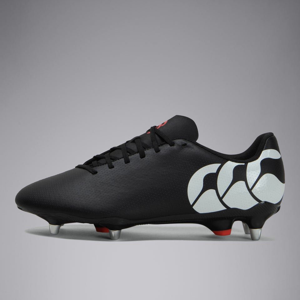 Adult Unisex Speed Raze Soft Ground Boots Black/White