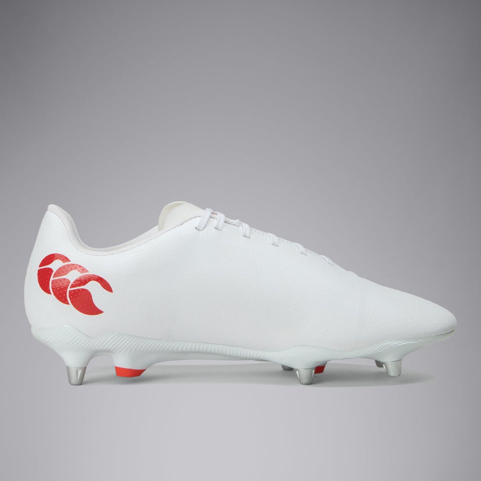 Adult Unisex Speed Raze Soft Ground Boots Black/Red/White