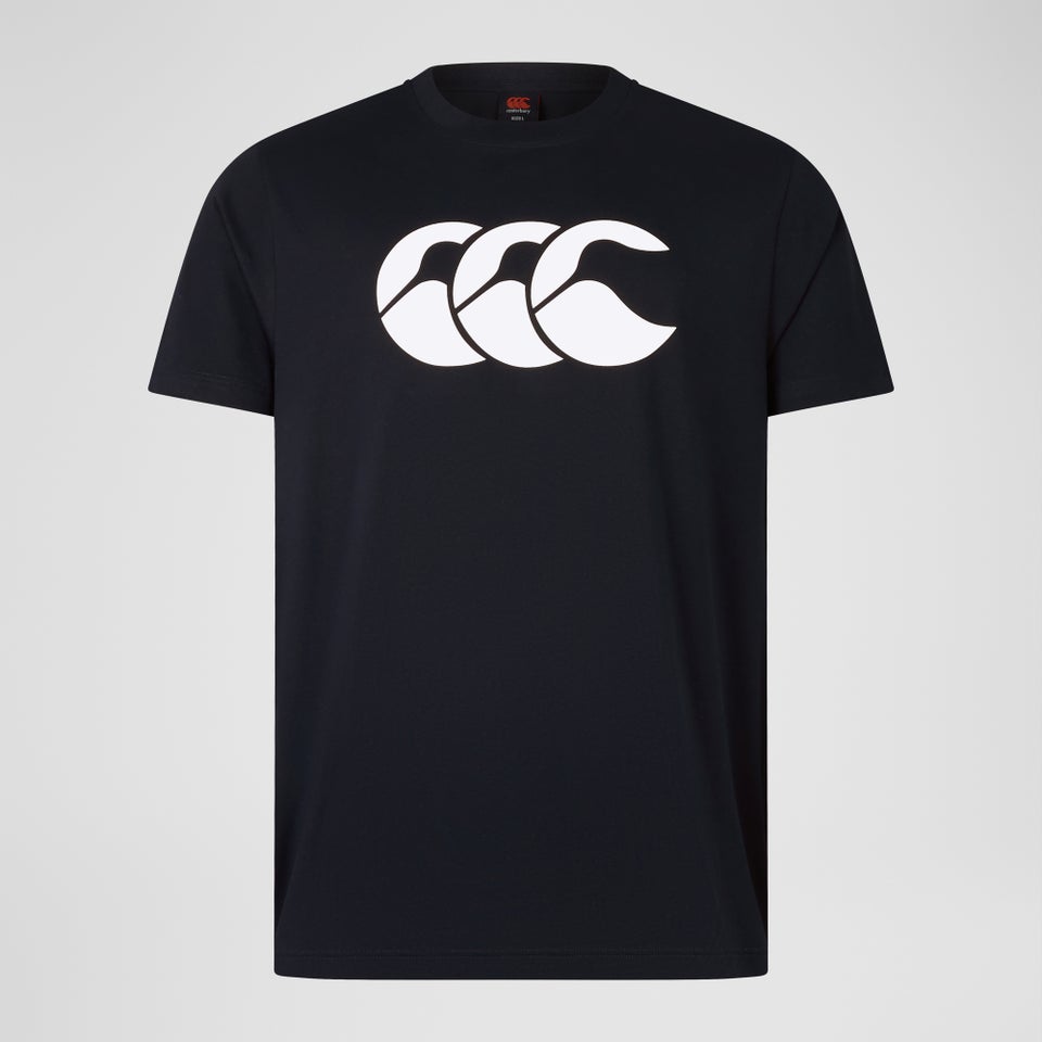 Mens CCC Cotton Logo Tee Black