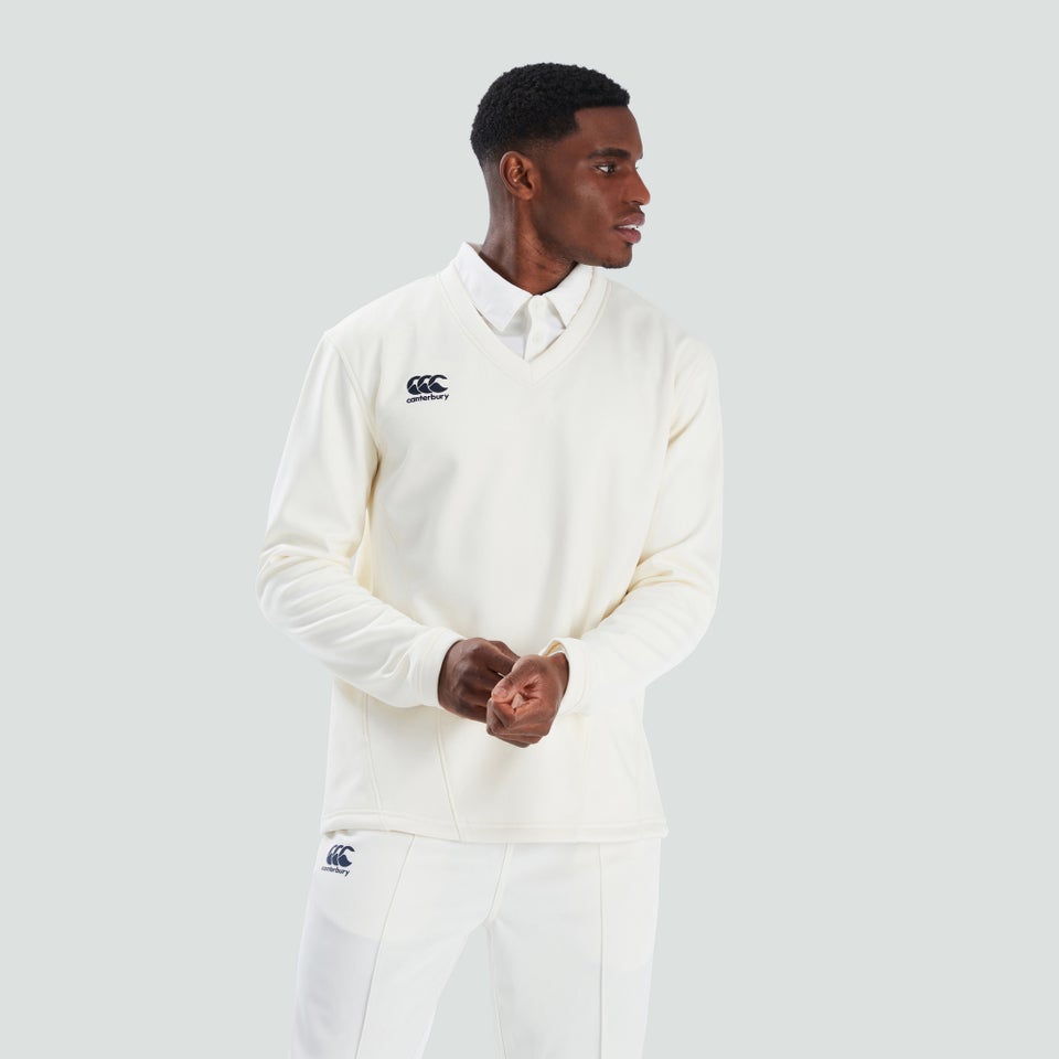 Men'S Classic Long Sleeved Reg Cricket Oversh Tee Cream