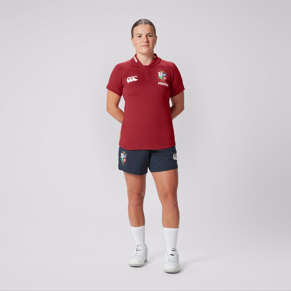 Womens British & Irish Lions Polo Shirt Red