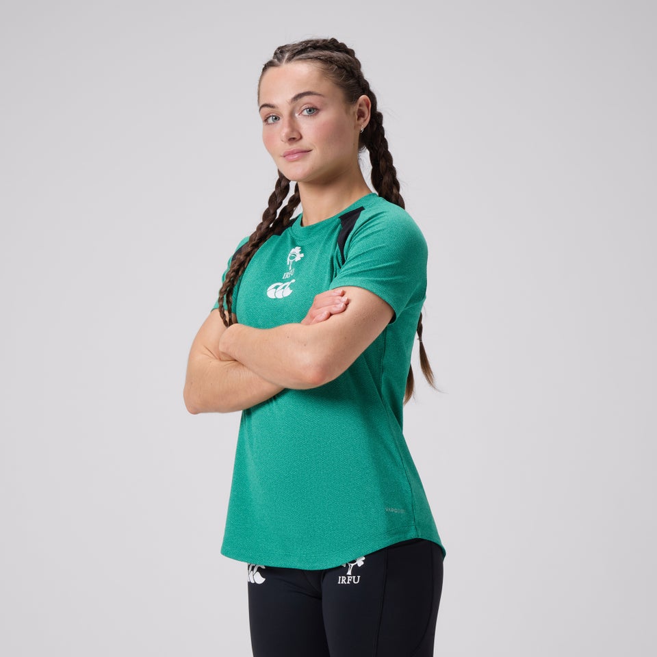 Womens Ireland Vapodri Elite Training Tee Green