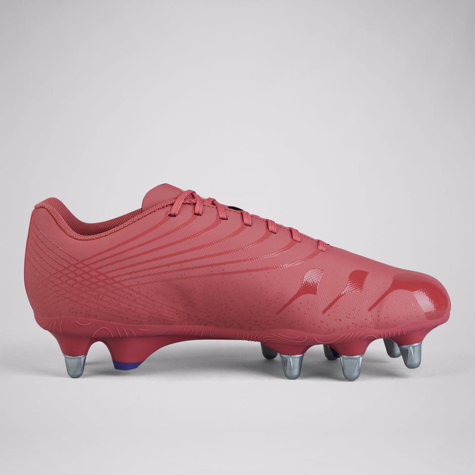 Adult Unisex Stampede Groundbreak Team Soft Ground Boots Purple/Orange