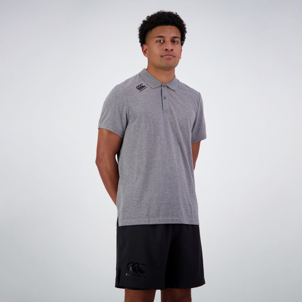 Mens Vapodri Tempo Polo Shirt Grey Marl