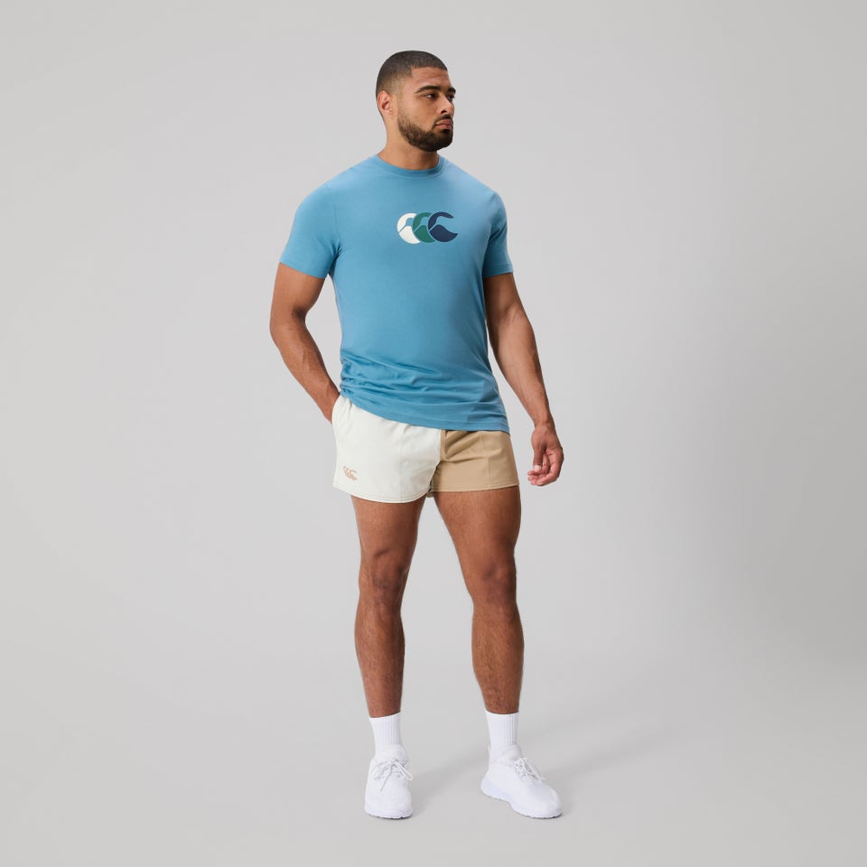 Mens Fundamentals Harlequin 3 inch Drill Shorts Taupe