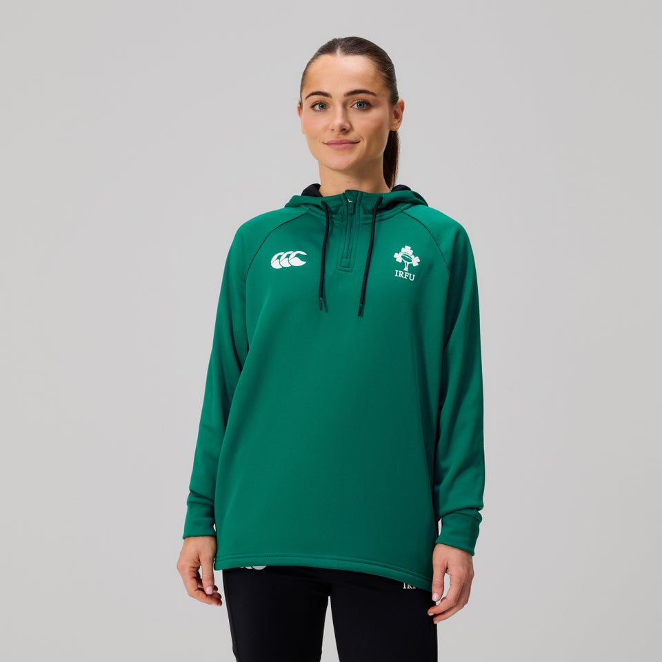 Womens Ireland Overheadzip Training Hoody (NB) Green/Black