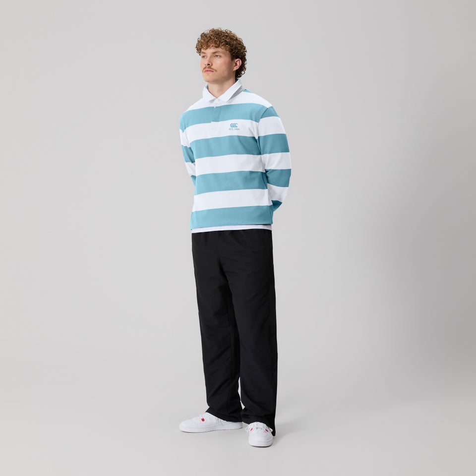 Mens Hoop Rugby Jersey Blue